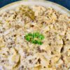 Farfalle Crémeuses à la Viande Hachée