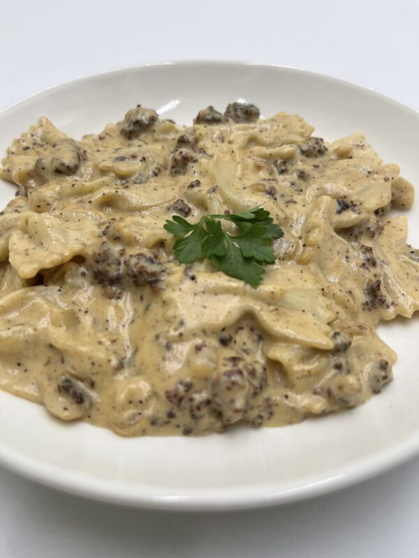 Farfalle Crémeuses à la Viande Hachée